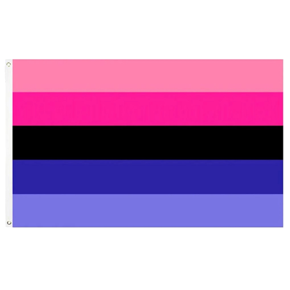 Zac's Alter Ego - 5 x 3 Feet Omnisexual with Brass Eyelets Flagge - Mehrfarben